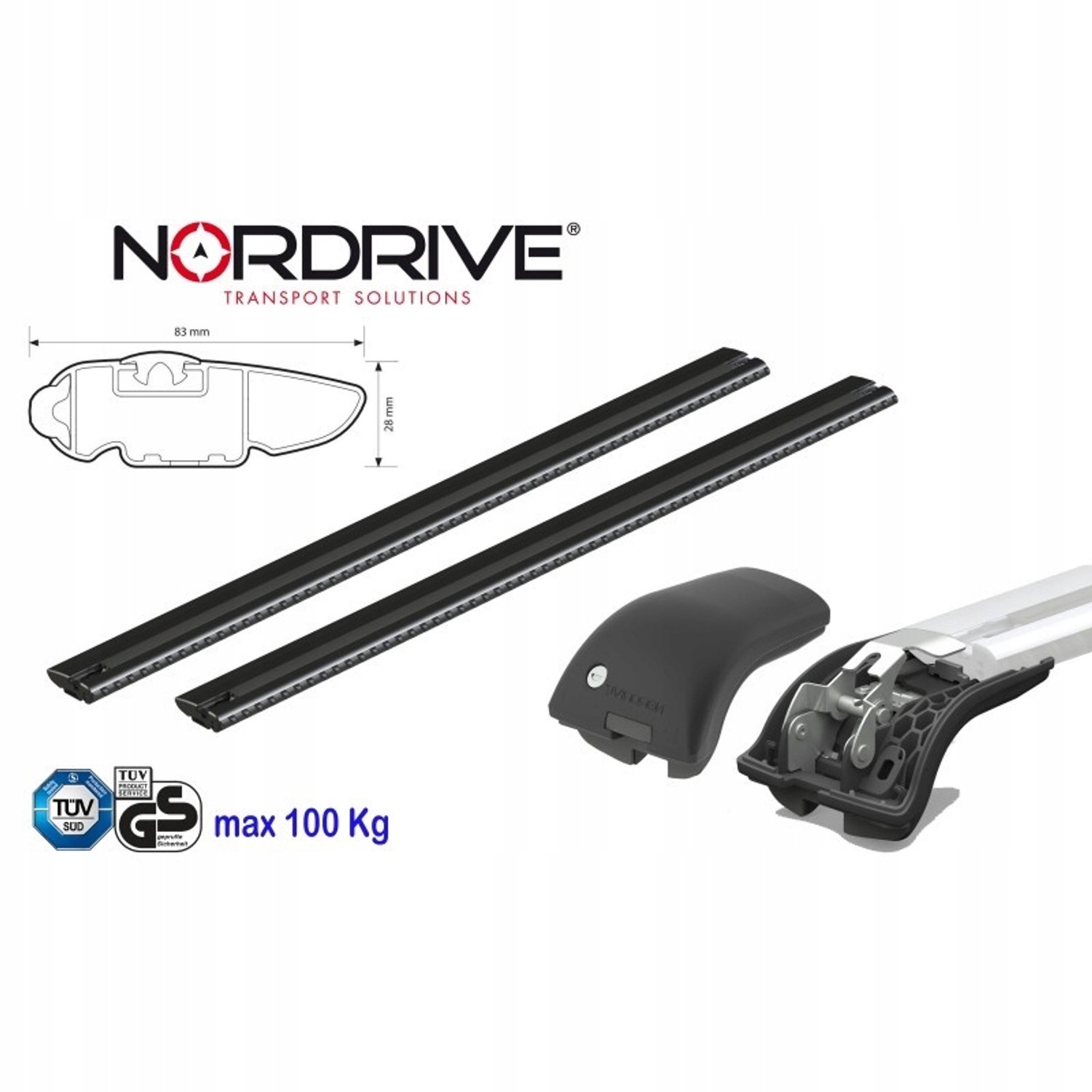 Merkloos Dakdragerset Audi A3 Sportback (2020-2024) - Aerodynamisch