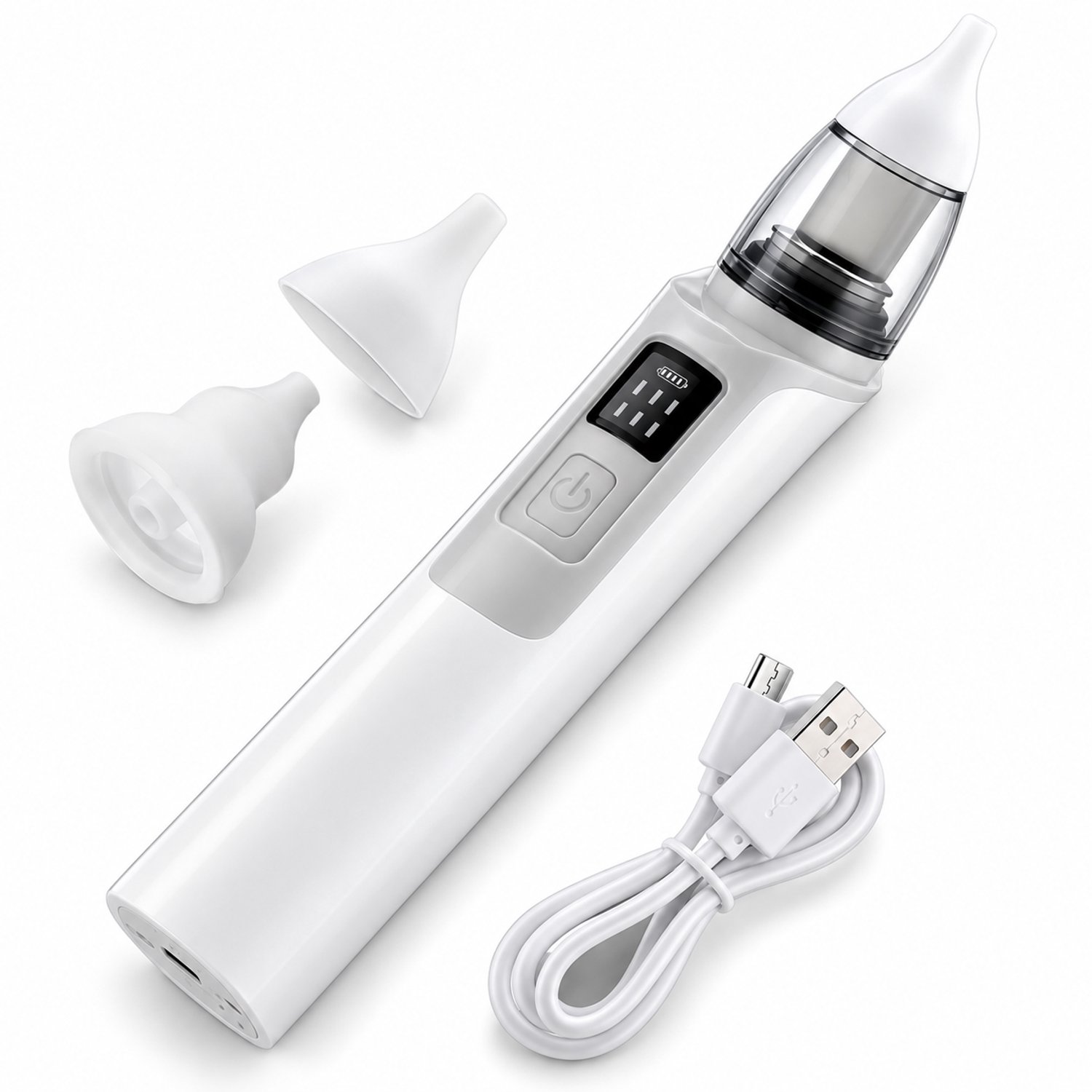 Neusreiniger Baby - Elektrische Neuszuiger - Snoetenpoetser - Aspirator - 6 Zuigstanden - Snotzuiger Baby