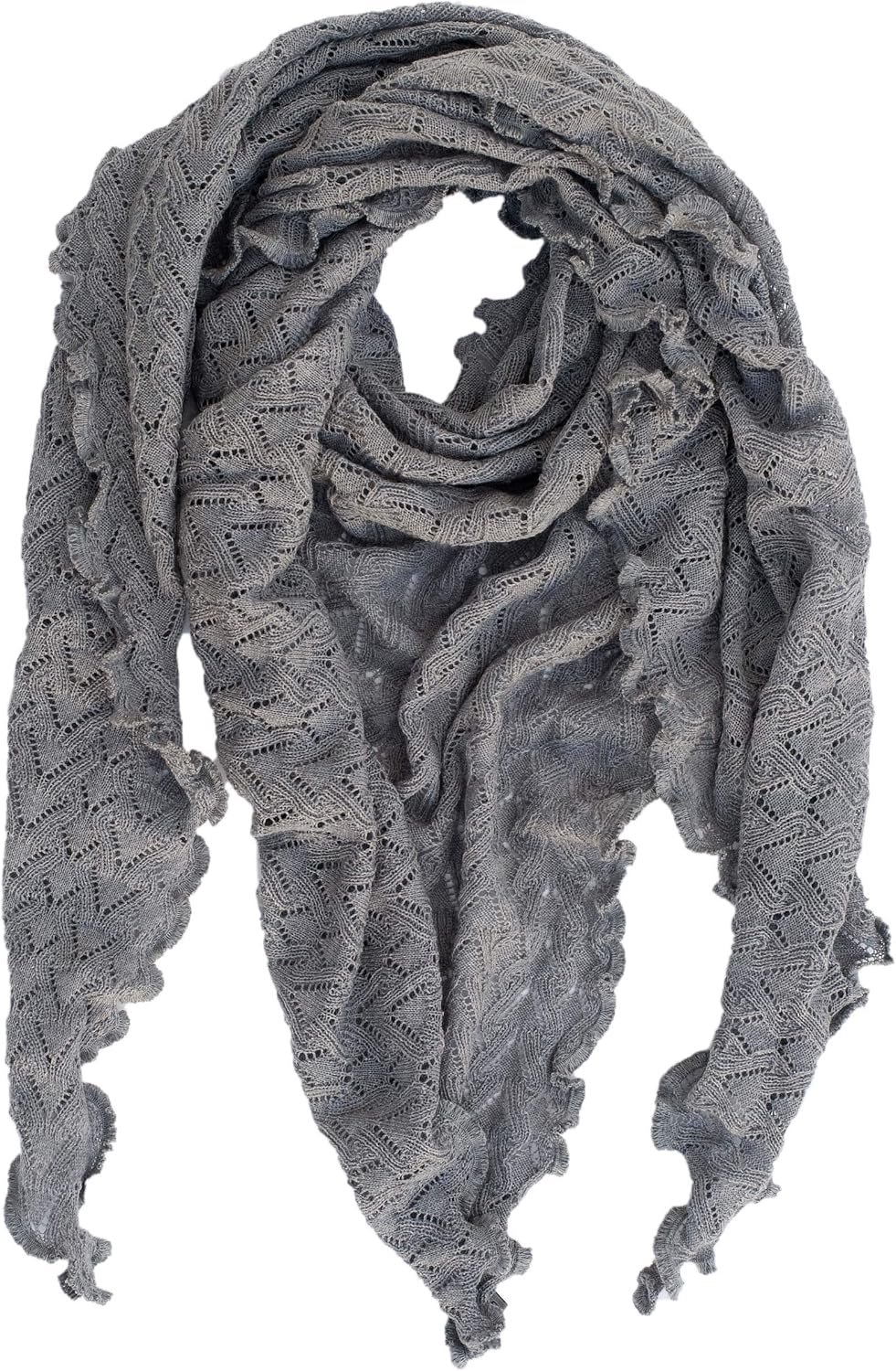 Invero Merino Susi Driekhoek Sjaal - 100% Wol