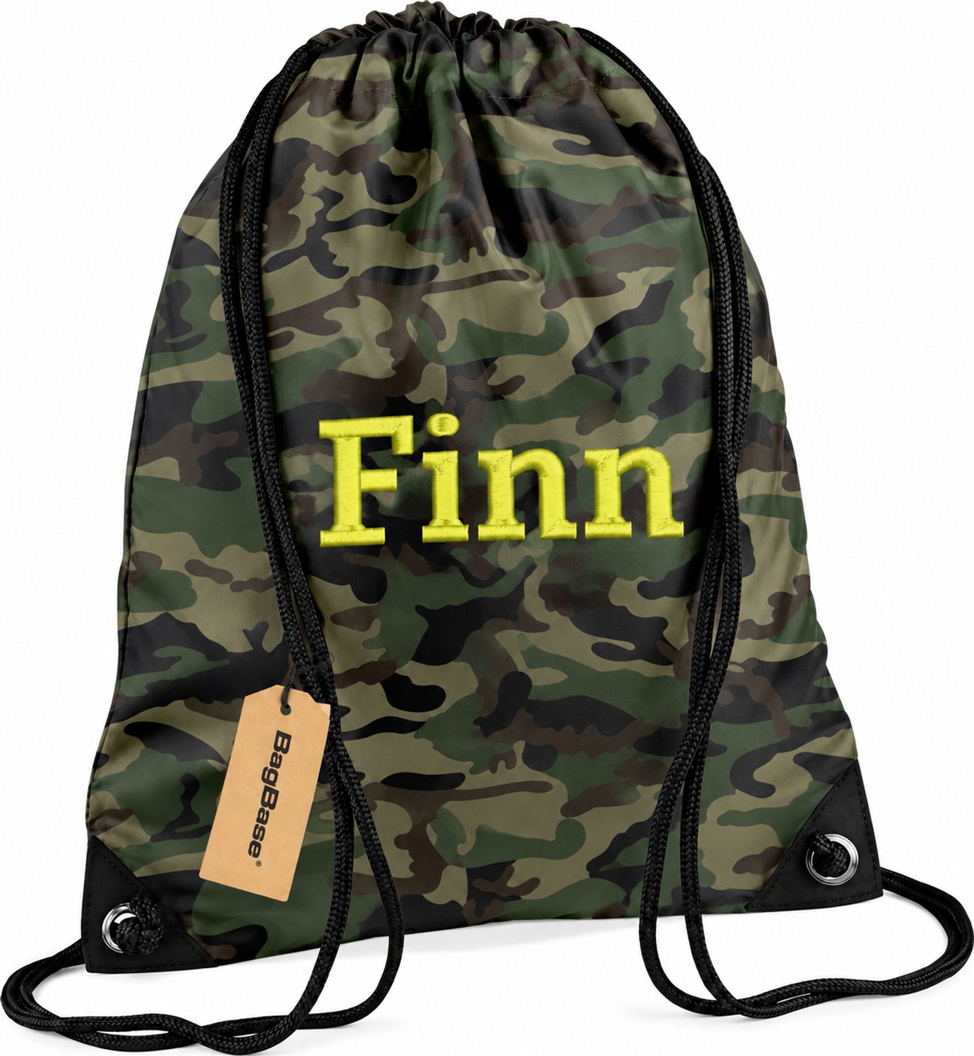 Premium zwemzak kleur Camouflage met naam geborduurd | 30 verschillende kleuren | gepersonaliseerd | schooltas | Zwemzak gepersonaliseerd