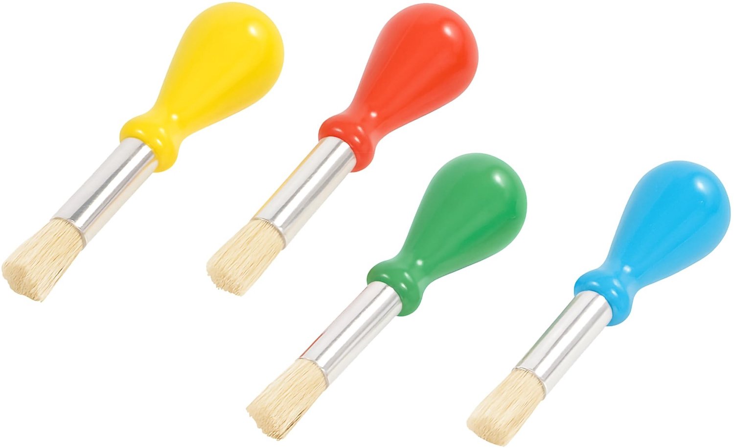 Set van 4 Verfkwasten met Balgreep - Multi-kleur