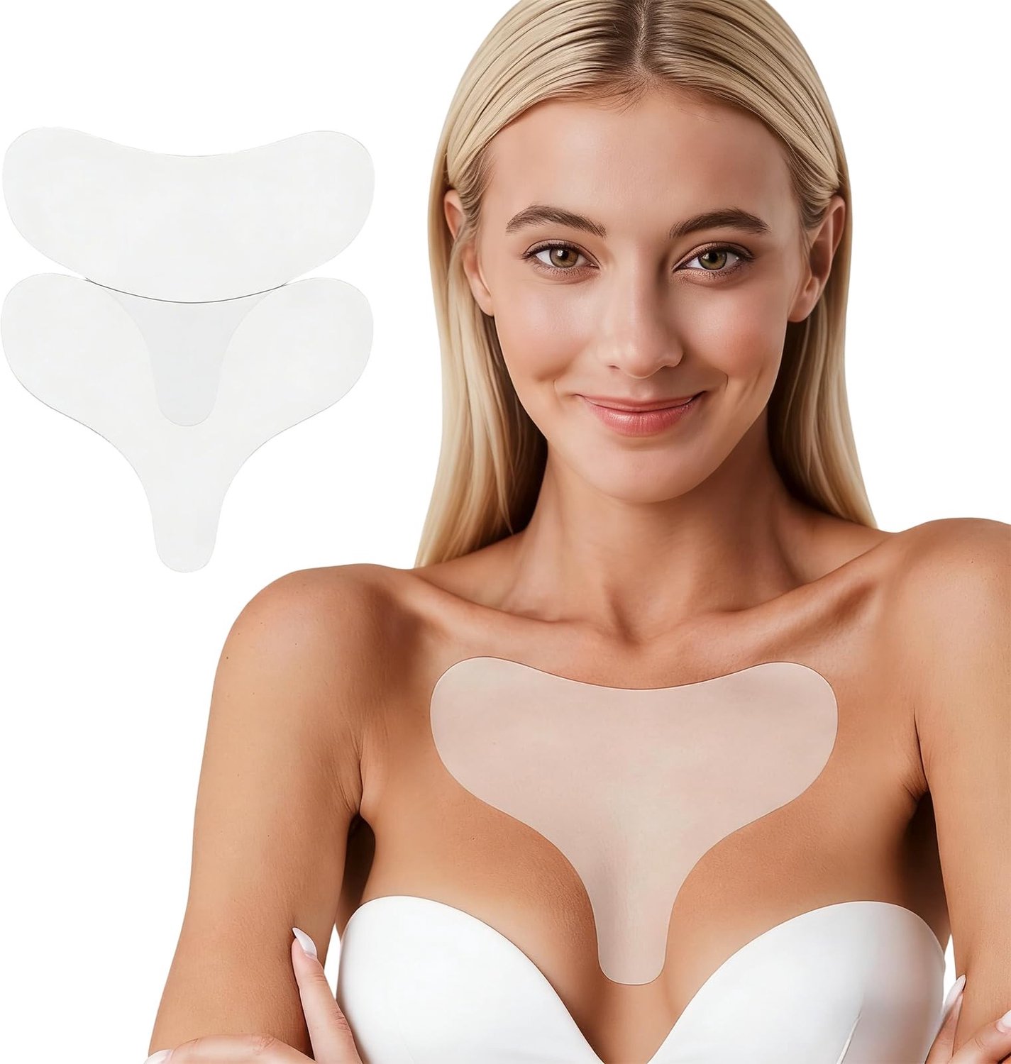 Dekolleté Pads voor Anti-Veroudering, Herbruikbare Siliconen Pads