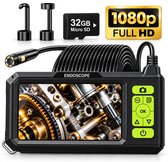 Nexeli NX-ES310M Endoscoop Camera met Scherm – Inspectiecamera – 1080P HD – Dual Lens – 10 Meter – 8 mm – 32GB Opslag – Waterbestendig – LED – 4,3 Inch IPS Scherm
