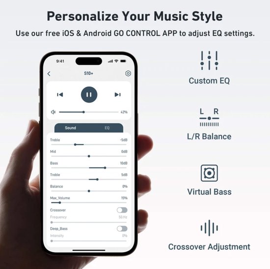 Bluetoolz® Arylic S10+ WiFi & Bluetooth draadloos digital music-centre | Stream High Res Audio via WiFi, AirPlay, Spotify Connect, Tidal en Bluetooth 5.0 en bedien alles via de app. — afbeelding 2