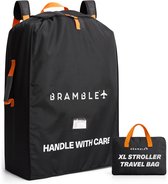 Bramble – XL Dubbele Kinderwagen Reistas Buggy - Double Stroller Bag Transporttas voor Vliegtuig - Travel Bag 100 x 65 x 40cm (Zwart)
