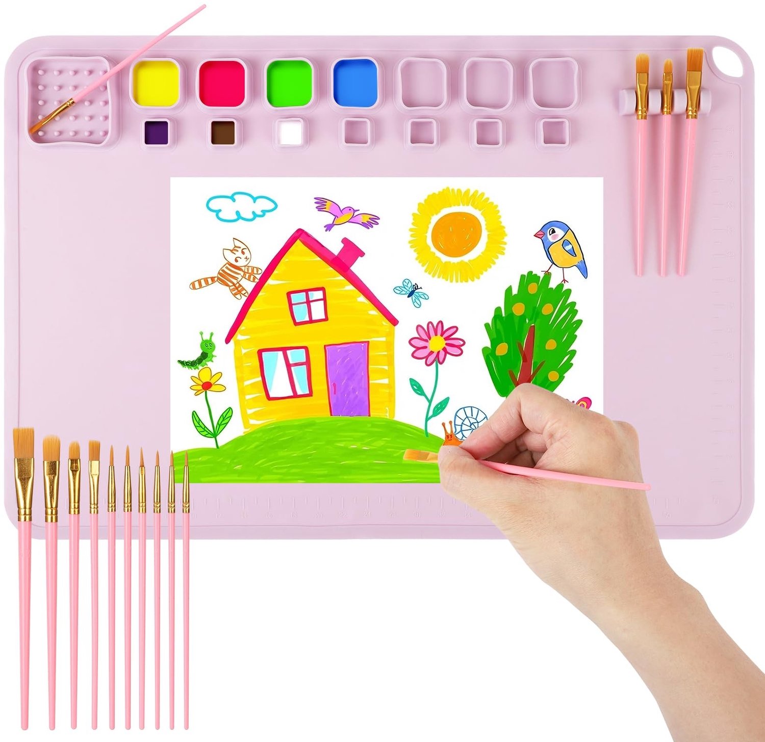 Silicone Schildermat 40 x 60 cm met Beker