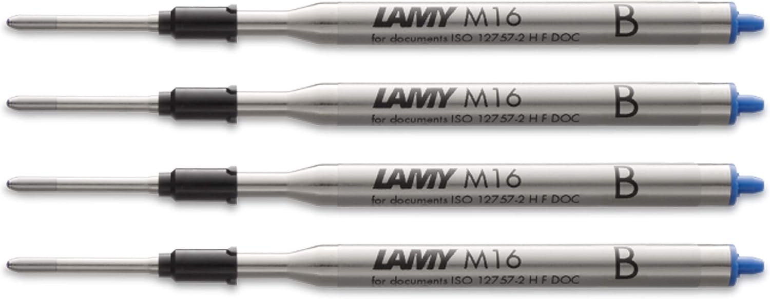 LAMY M16 Balpenvulling Blauw B-punt 4 stuks