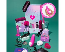 Erotische adventskalender voor volwassenen en koppels - Enjoy - Lovehoney x Womanizer - 24 ondeugende verrassingen - Womanizer Starlet 3-stimulator, massageolie, sexy accessoires - seksspeeltjes voor haar en voor koppels - ondeugend kerstcadeau