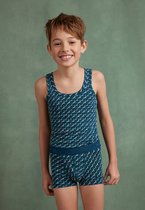 Ten Cate Meisjes Singlet Happy Deer Sea White