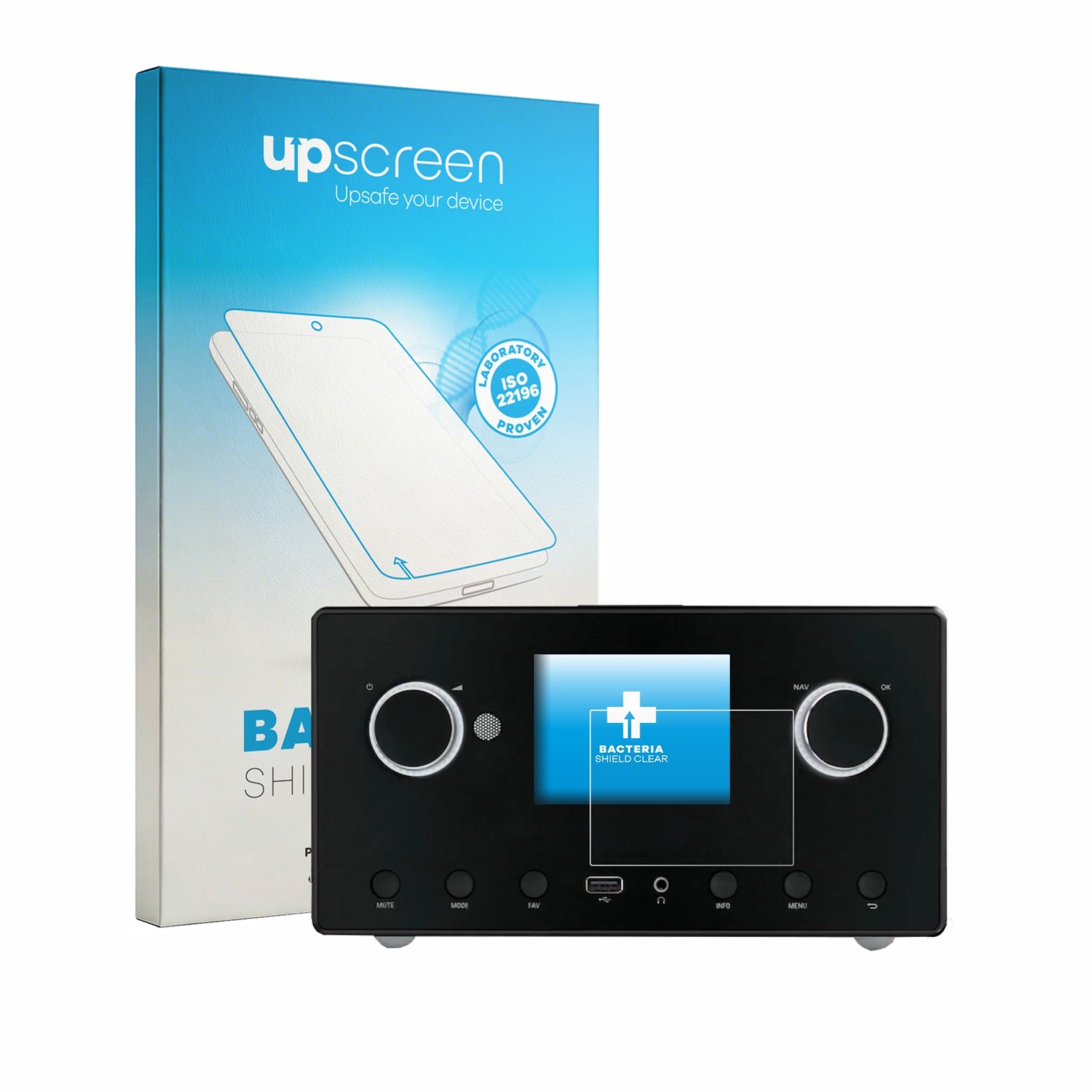 upscreen - Screenprotector voor MEDION LIFE P85444 Gen 2 - Folie Beschermfolie transparant antibacterieel