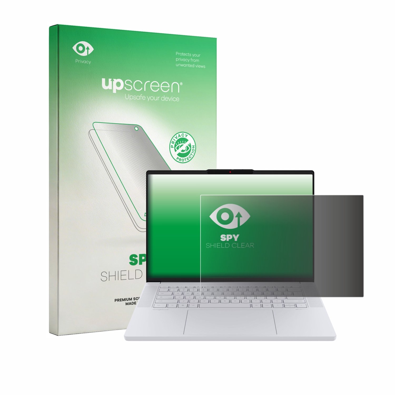upscreen - privacy screenprotector voor Lenovo Googlebook 15 - Folie Beschermfolie Blauwlichtfilter
