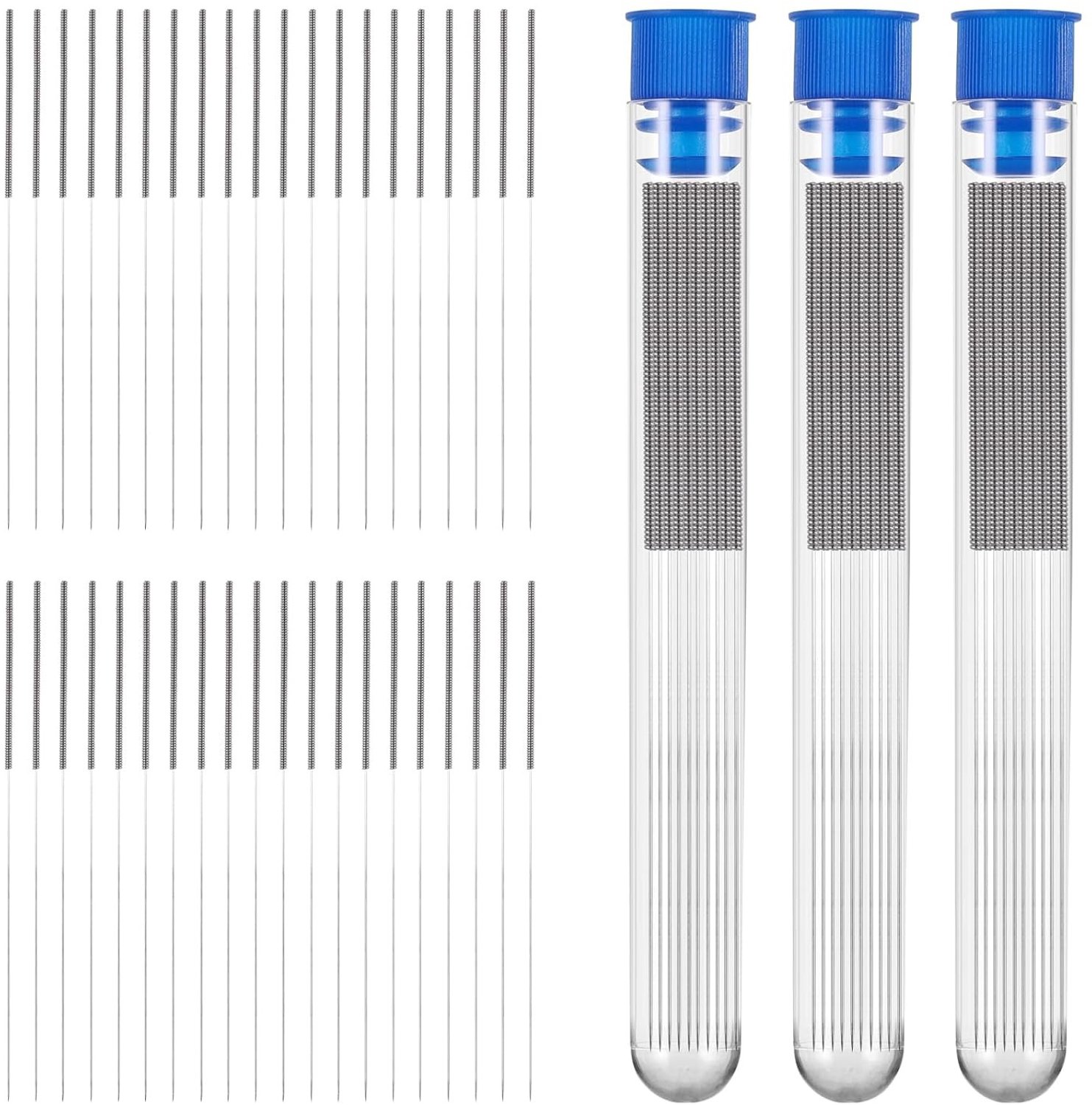 Set van 60 RVS Naalden voor het Reinigen van 3D Printer Nozzles, Precisie Reinigingsset voor 3D Printers, Onderhoudsaccessoires voor 3D Printen