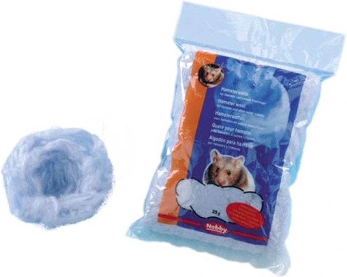 Nobby hamster dreambed nestmateriaal wit – 100 gr