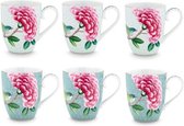 Pip Studio Blushing Birds Starterset Mok 350 ml - Set van 6