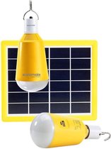 Promate SolarLamp-1 LED-kampeerlampje met snel oplaadbaar zonnepaneel en ingebouwde powerbank