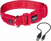 Nobby halsband flash mesh rood  45-53cm