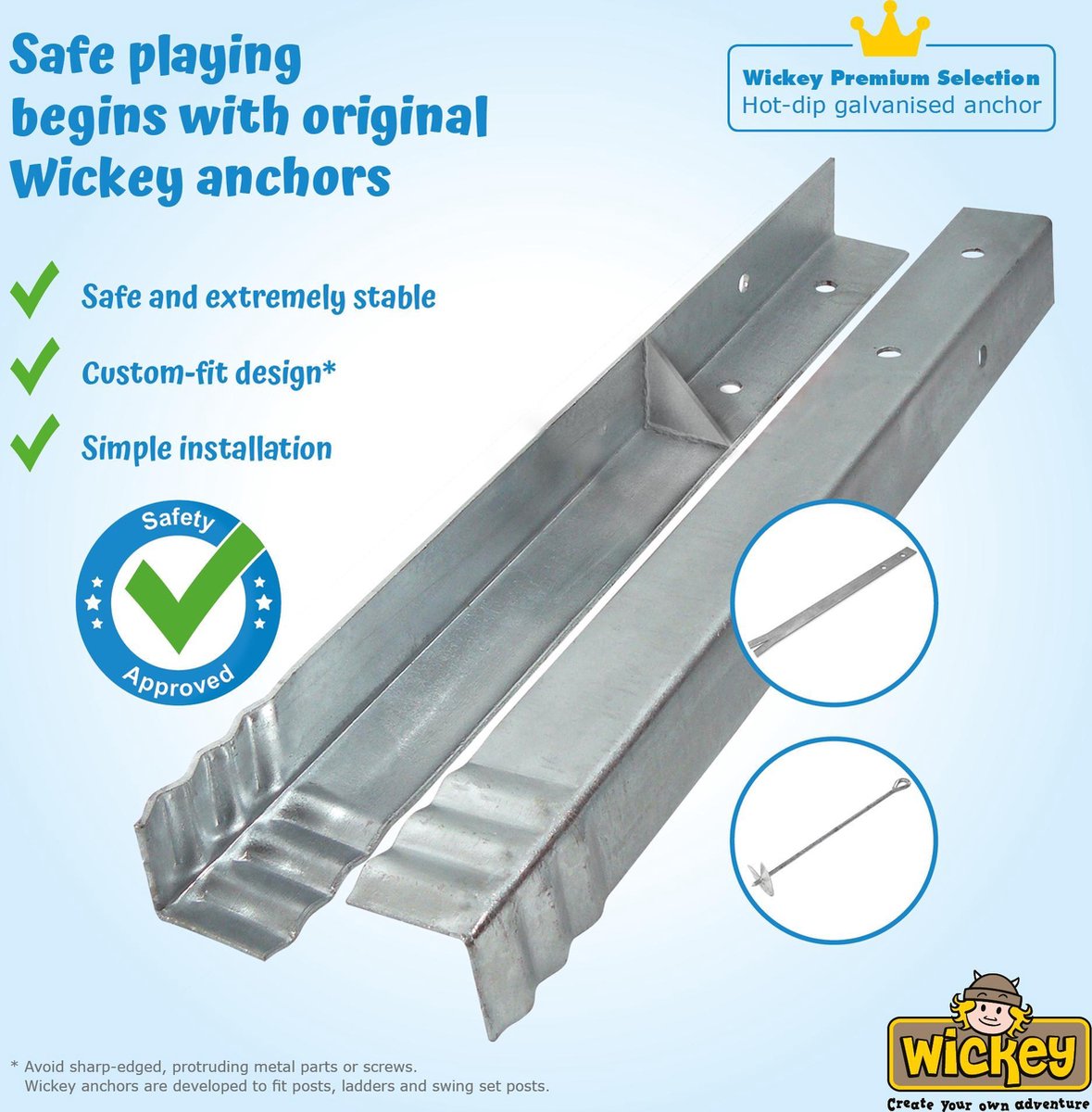 KAISERTHAL Inslaghuls paalhouder voor in beton, thermisch verzinkt, 1 st. 91x91x350 mm kopen