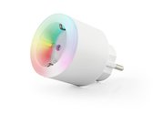 Caliber Slimme Stekker - Google Home - Tuya Smart Plug - LED RGB Verlichting - Energiemeter - Wit (HWP101LE)