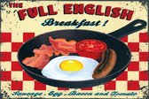 Wandbord - The Full English Breakfast -20x30cm-