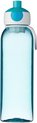 foto van Mepal – waterfles pop-up Campus – 500 ml – turquoise – drinkfles kinderen – zicht op inhoud – BPA vrij