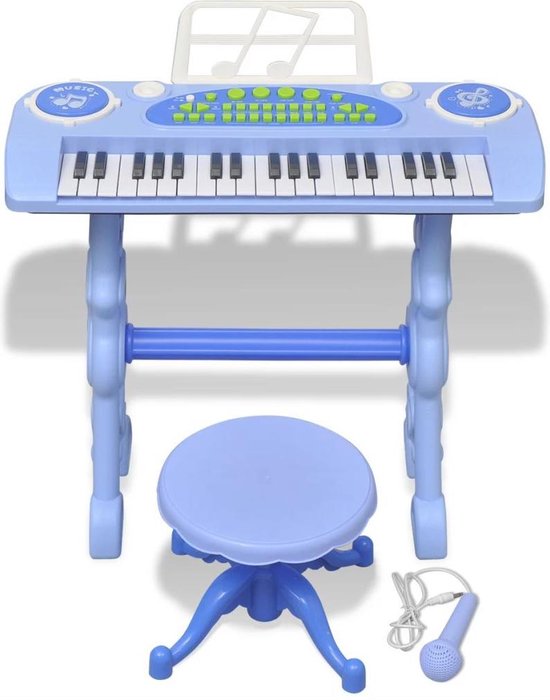 Speelgoed Keyboard krukje en microfoon - Piano kinderen | bol.com
