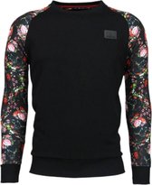 Rozen Skull Arm Motief - Sweater - Zwart