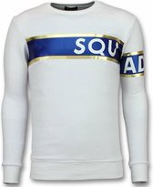 Stripe Color Trui - Squad-93 Sweater Heren - Wit