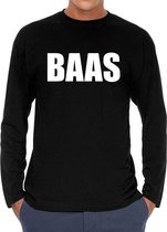 BAAS long sleeve t-shirt zwart heren - zwart BAAS shirt met lange mouwen S