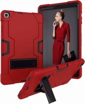 Ntech Armor Kickstand Hoesje Hoesje Geschikt Voor Samsung Galaxy Tab A 10.1 (2019) - Rood