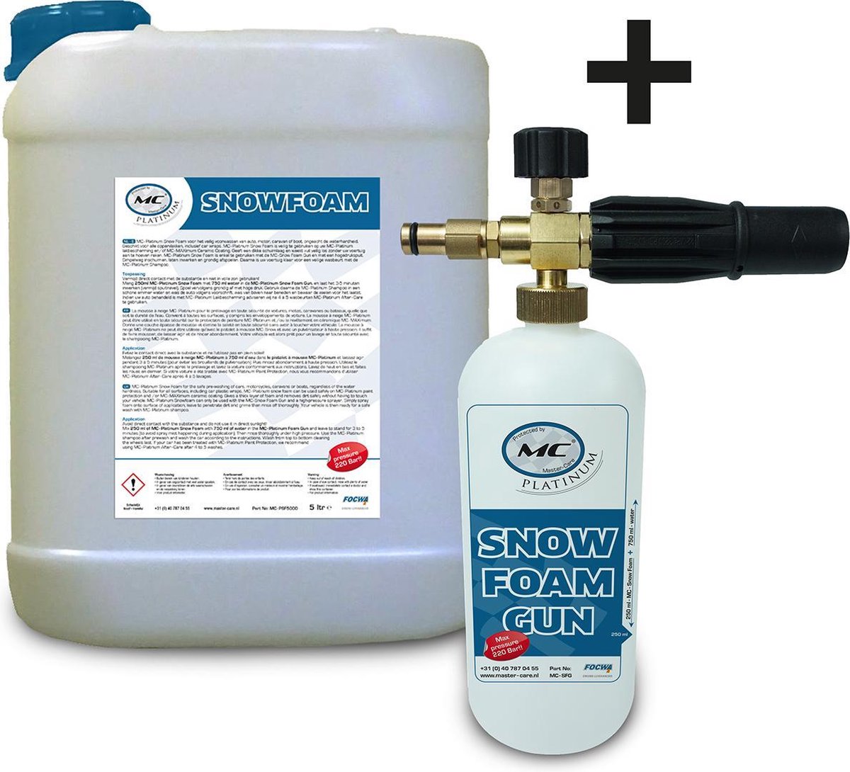 Snow Foam 5 liter + Snow Foam Gun