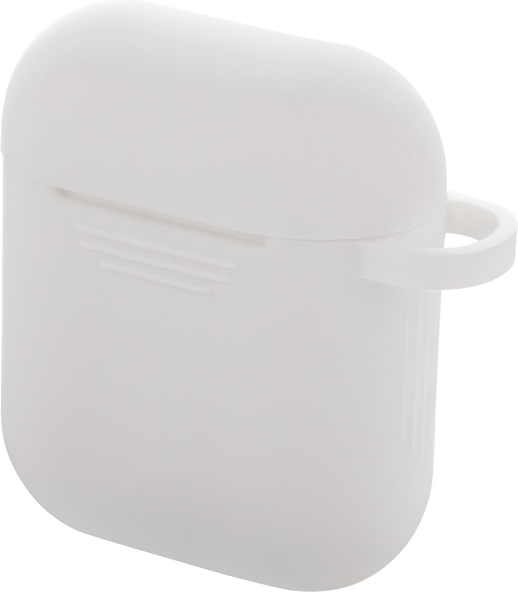 DELTACO MCASE-AIRPS002 Zachte siliconen hoes voor oplaadcase oordopjes - Gripvriendelijk - Wit