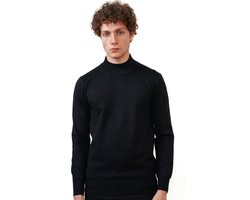 Valenci Turtleneck Zwart- Trui Heren - Sweater Heren