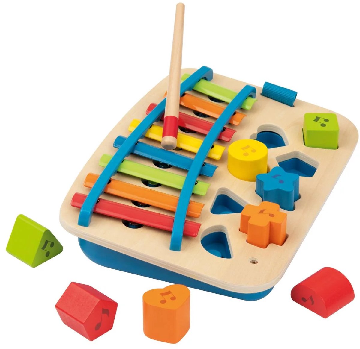 Lupilu Houten Muziekset - Xylophoon Piano - Muziekinstrument voor 1+ jaar