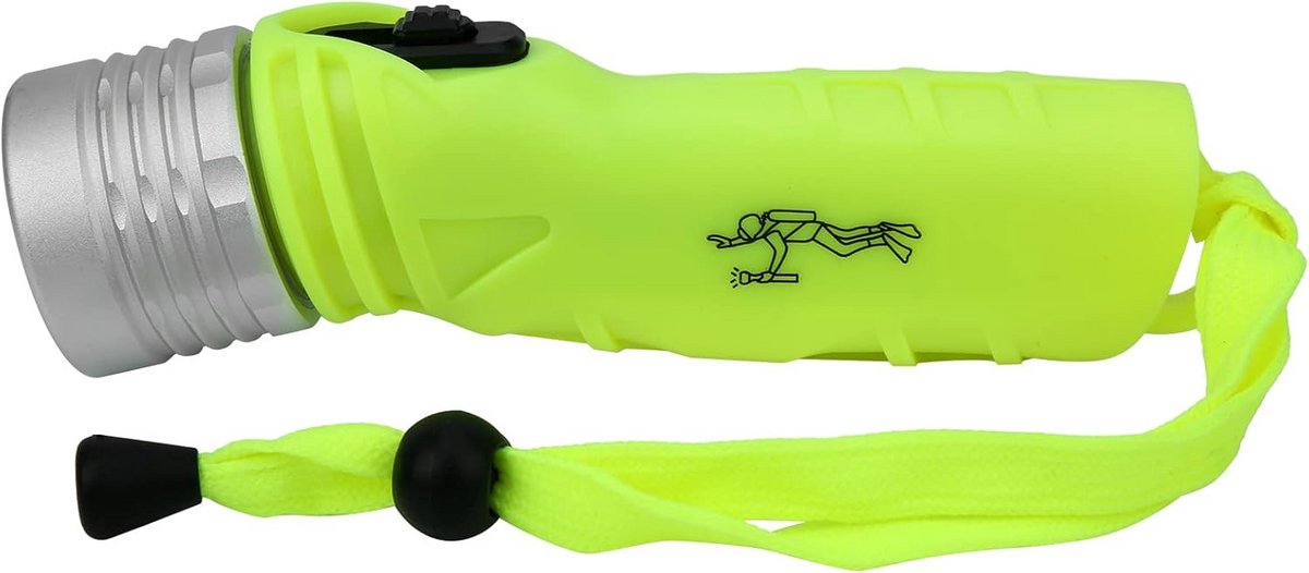 Krachtige Aluminium Zaklamp met LED-verlichting - Waterdicht en Robuust voor Camping, Duiken en Avontuur