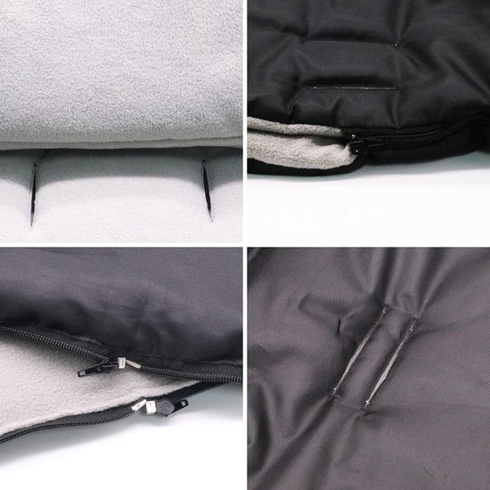 Kinderwagen voetenzak winter warm - waterafstotend 600D Oxford stof van Merkloos — afbeelding 2