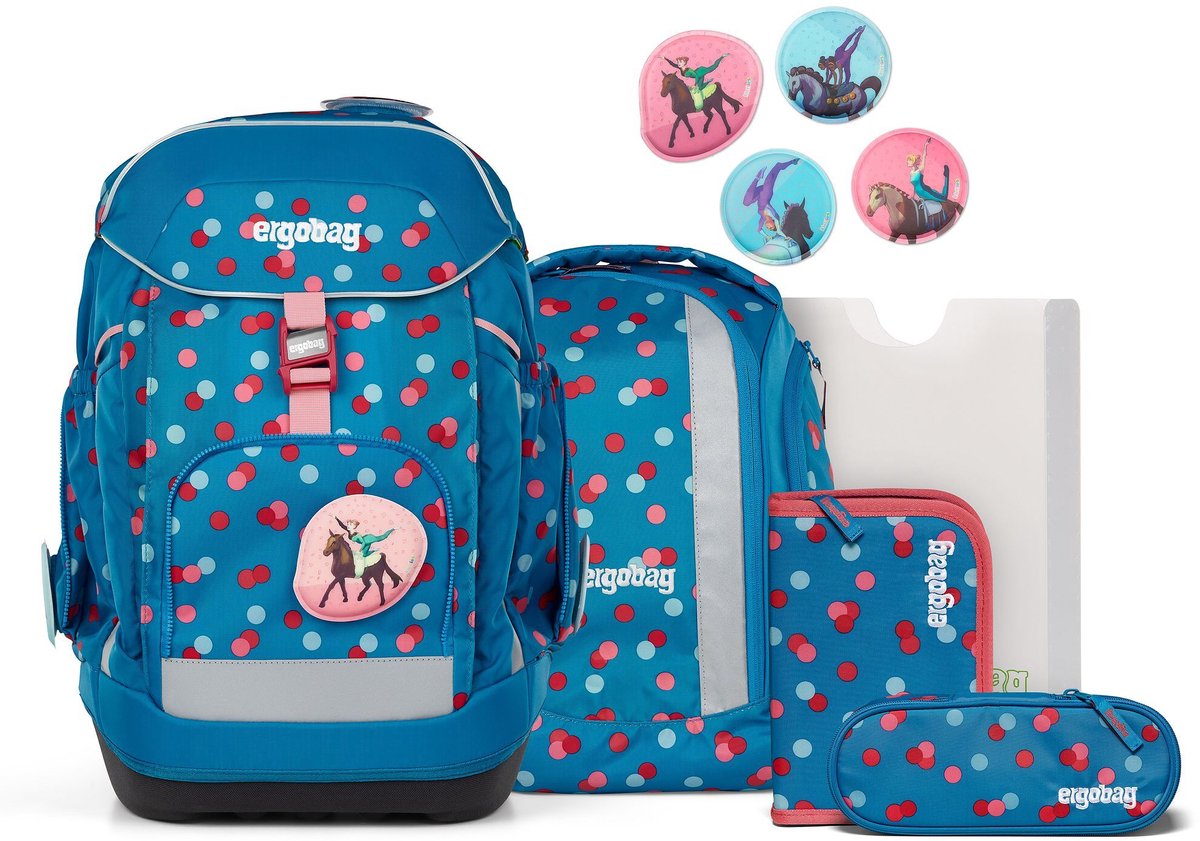 ergobag Schooltas Maxi-Set 6-delig VoltiBär Blauw
