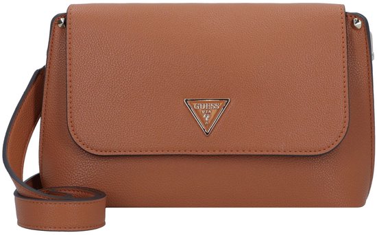 GUESS sac à épaule bandoulière Meridian II Flap Crossbody Bag Cognac marron clair