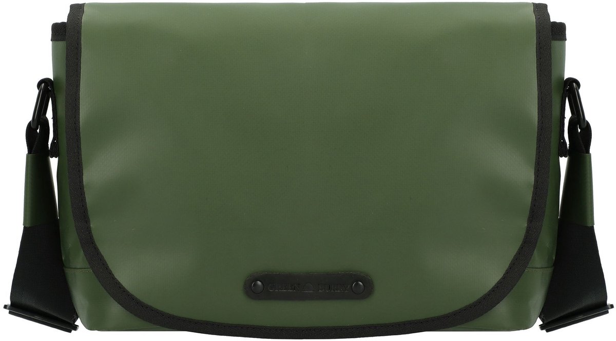 Greenburry Upcycled Tarpaulin Schoudertas 27 cm - Jongens - olive
