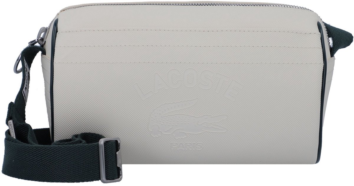 LACOSTE Schoudertas Roll Bag Farine Sinople Crème