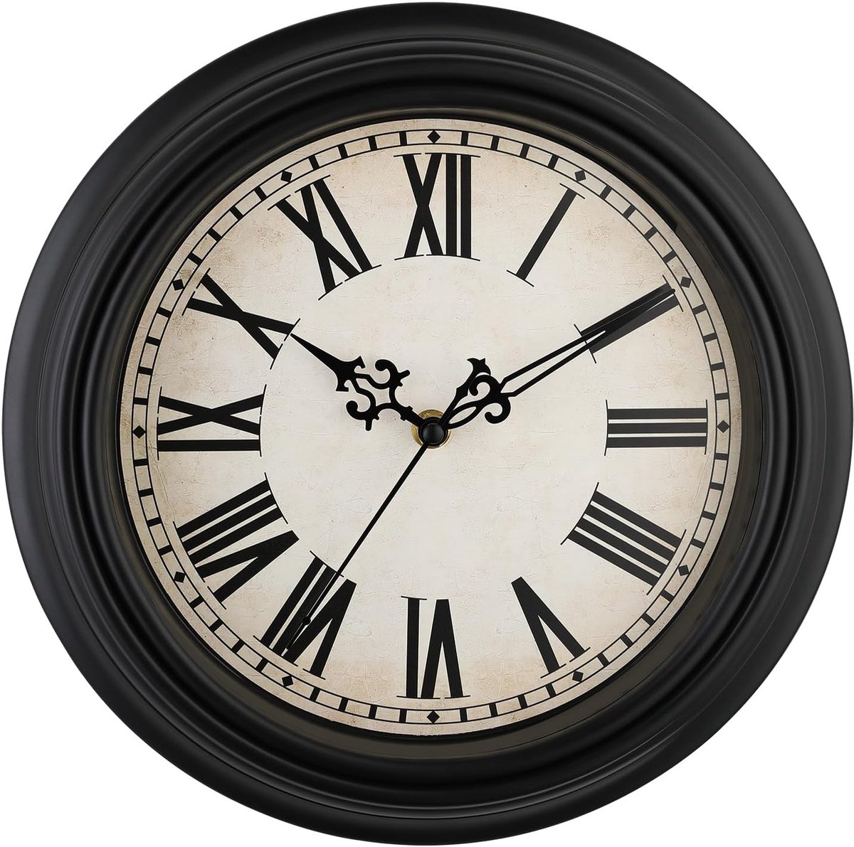Klok - Wandklok Modern - Klokken - Industrieel - Zwart