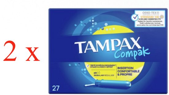 Tampax compak 2X27 u. Regular. | bol