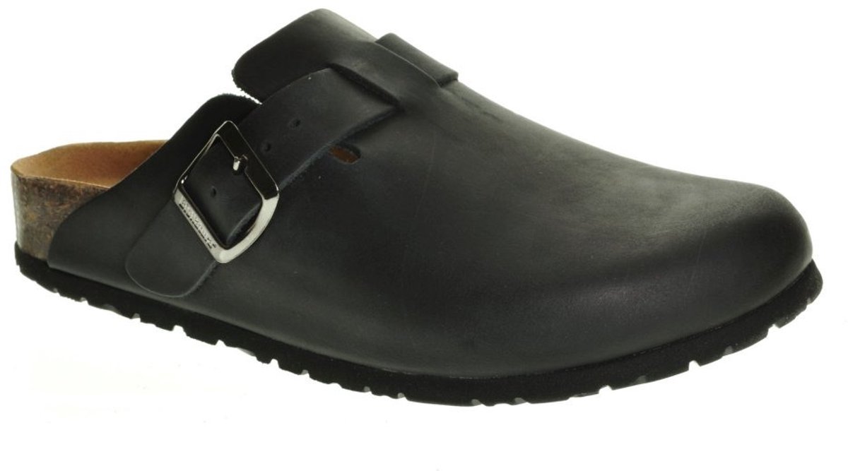 Bionatura Clogs Zwart Leder maat 38