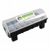 Stickers dispenser 1 rol - Blauw | Paco Verpakkingen