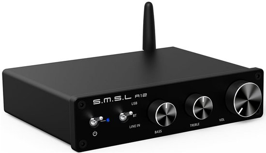 Nobsound Hi-Fi Stereo Amplifier, Bluetooth 5.0, Digital, 2.0 Channel, 50W ×2 Amplifier Wireless Audio Receiver with Power Supply (Black