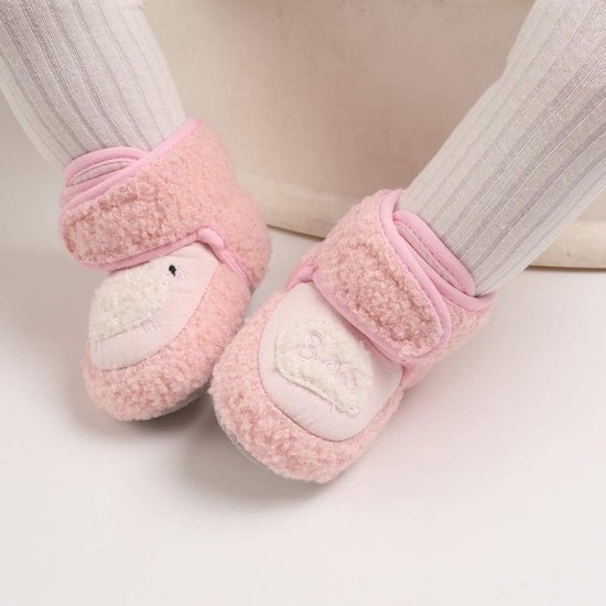 Warme, zachte winterschoentjes met anti-slip zool voor baby's en peuter 0-18 maanden — afbeelding 3