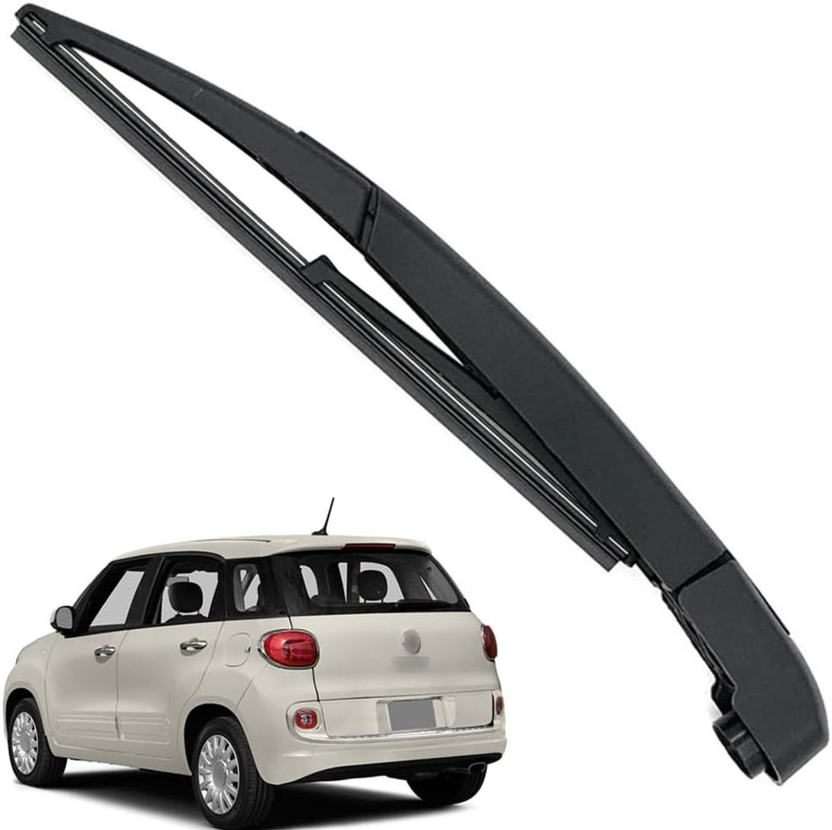 Ronte - Achterruitenwisser voor Fiat 500L 2012-2020, Zwart, Vervangingsarm.