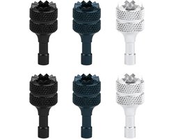 Ronte - Aluminium Joysticks voor Drone Controller (6 stuks) - Compatibel met DJI Mini 3 Pro, Mini 4 Pro, Air 3, Mavic 3 Pro - Afneembaar - In Zilver, Zwart, Blauw - RC Accessoires