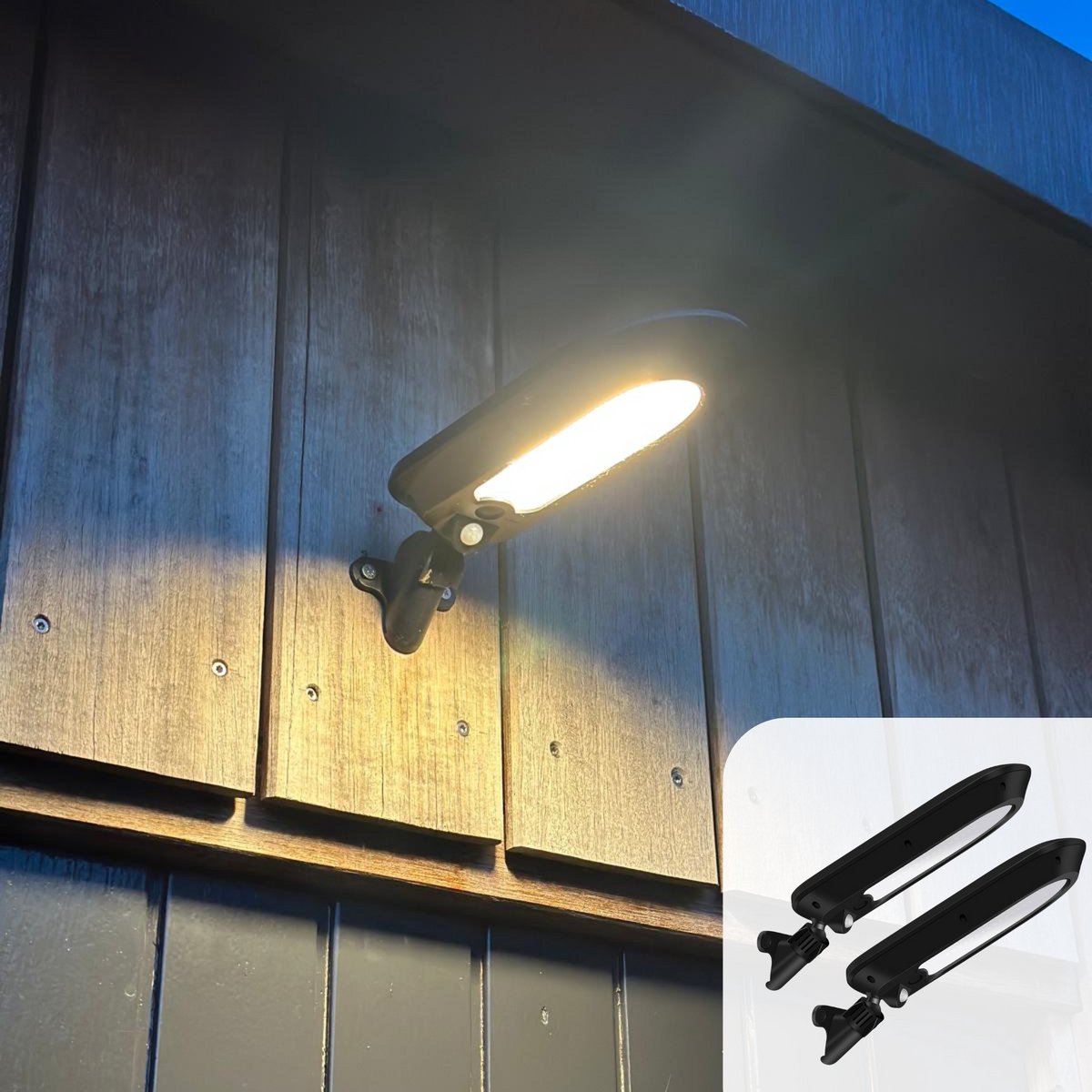 Bol.com Solgaro® Solar Buitenlamp met bewegingssensor Walli - 2 Stuks - Tuinverlichting op zonneenergie - Solar buitenverlichtin... aanbieding