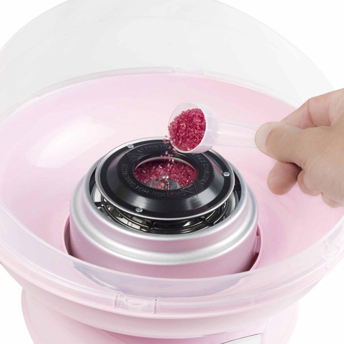 Siësta verkrachting besteden Bestron suikerspinmachine, suikerspin automaat in Sweet Dreams design,  420W, Kleur: roze | bol.com