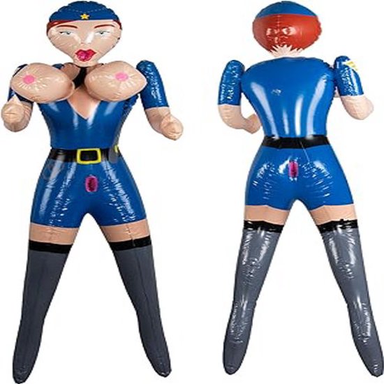 Mannequin Gonflable Grandeur Nature 155 cm – Mannequin d'Amour avec 3 Ouvertures – Article de Blague en PVC pour Soirée de Célibataire, Fête & Cadeau Humoristique – Emballage Discret